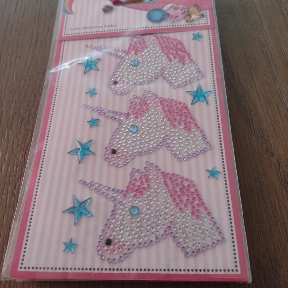 Unicorn rhinestone stickers